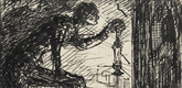 Alfred Kubin. On the Tower Stairs (Auf der Turmtreppe). (n.d.)
