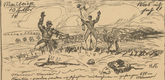 Helmuth Stockmann. Maubeuge: What I Saw (Maubeuge: Was ich sah) (plate, p. 26) from the periodical Kriegszeit. K&uuml;nstlerflugbl&auml;tter, vol. 1, no. 7 (7 Oct 1914). 1914