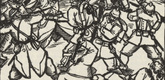 Max Unold. Untitled (Battle Turmoil) (plate, [p. 211]) from the periodical  Zeit-Echo. Ein Kriegs-Tagebuch der K&uuml;nstler, vol. 1, no. 14 (May 1915). 1915