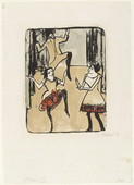 Erich Heckel. Dancers (T&auml;nzerinnen). (1911), dated 1910