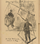 Max Liebermann. The English Miscalculation (Der englische Rechenfehler) (in-text plate, p. 28) from the periodical Kriegszeit. K&uuml;nstlerflugbl&auml;tter, vol. 1, no. 7 (7 Oct 1914). 1914