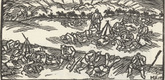 Max Unold. Untitled (Infantrymen's Camp) (headpiece, p. 225) from the periodical  Zeit-Echo. Ein Kriegs-Tagebuch der K&uuml;nstler, vol. 1, no. 15 (May 1915). 1915