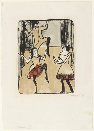 Erich Heckel. Dancers (T&auml;nzerinnen). (1911), dated 1910