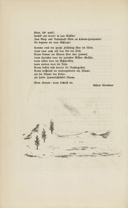 Otto Theodor Wolfgang Stein. Untitled (Evening Star) (plate, [p. 12]) from the periodical  Zeit-Echo. Ein Kriegs-Tagebuch der K&uuml;nstler, vol. 1, no. 2 (Sept 1914). 1914