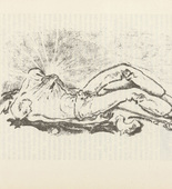 Willi Geiger. Untitled (Fallen Warrior) (plate, [p. 227]) from the periodical  Zeit-Echo. Ein Kriegs-Tagebuch der K&uuml;nstler, vol. 1, no. 15 (May 1915). 1915