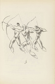 Edwin Scharff. Untitled (Three Archers) (plate, [p. 231]) from the periodical  Zeit-Echo. Ein Kriegs-Tagebuch der K&uuml;nstler, vol. 1, no. 15 (May 1915). 1915