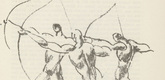 Edwin Scharff. Untitled (Three Archers) (plate, [p. 231]) from the periodical  Zeit-Echo. Ein Kriegs-Tagebuch der K&uuml;nstler, vol. 1, no. 15 (May 1915). 1915