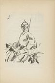 Edwin Scharff. Cavalryman (Schwerer Reiter) (plate, [p. 233]) from the periodical  Zeit-Echo. Ein Kriegs-Tagebuch der K&uuml;nstler, vol. 1, no. 16 (June 1915). 1915