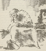 Alfred Heinrich Pellegrini. Untitled (Mourning Woman with Child) (plate 66, [p. 255]) from the periodical  Zeit-Echo. Ein Kriegs-Tagebuch der K&uuml;nstler vol. 1, no. 17 (June 1915). 1915