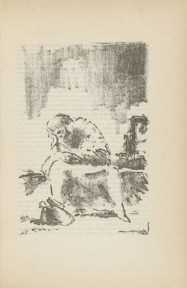 Alfred Heinrich Pellegrini. Untitled (Mourning Woman with Child) (plate 66, [p. 255]) from the periodical  Zeit-Echo. Ein Kriegs-Tagebuch der K&uuml;nstler vol. 1, no. 17 (June 1915). 1915