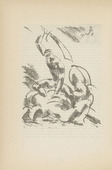 Edwin Scharff. Untitled (Swordsman) (plate, [p. 262]) from the periodical  Zeit-Echo. Ein Kriegs-Tagebuch der K&uuml;nstler, vol. 1, no. 17 (June 1915). 1915