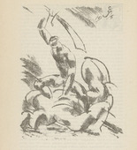 Edwin Scharff. Untitled (Swordsman) (plate, [p. 262]) from the periodical  Zeit-Echo. Ein Kriegs-Tagebuch der K&uuml;nstler, vol. 1, no. 17 (June 1915). 1915