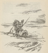 Werner Paul Schmidt. Untitled (Cavalryman Near the River) (plate, [p. 265]) from the periodical  Zeit-Echo. Ein Kriegs-Tagebuch der K&uuml;nstler, vol. 1, no. 18 (July 1915). 1915