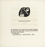 Vasily Kandinsky. Vignette next to "Colorful Field" (Vignette bei "Bunte Wiese") (headpiece, folio 56 verso) from Kl&auml;nge (Sounds). (1913)