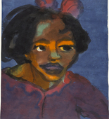 Emil Nolde. Gypsy Girl (Zigeunerm&auml;dchen). (1920-21)