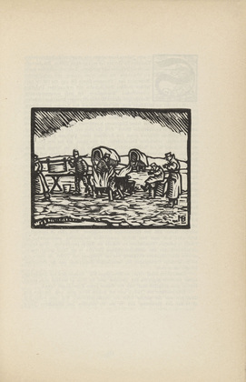 Max Bucherer. Untitled (Field Kitchen) (plate, [p. 275]) from the periodical  Zeit-Echo. Ein Kriegs-Tagebuch der K&uuml;nstler, vol. 1, no. 18 (July 1915). 1915