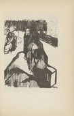 Erich Thum (Elfriede Thum-Lauckner). Untitled (Refugees - Mother With Child) (plate, [p. 279]) from the periodical  Zeit-Echo. Ein Kriegs-Tagebuch der K&uuml;nstler, vol. 1, no. 18 (July 1915). 1915