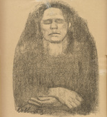 K&auml;the Kollwitz. Fear (Das Bangen) (in-text plate, p. 40) from the periodical Kriegszeit. K&uuml;nstlerflugbl&auml;tter, vol. 1, no. 10 (28 Oct 1914). 1914