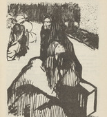 Erich Thum (Elfriede Thum-Lauckner). Untitled (Refugees - Mother With Child) (plate, [p. 279]) from the periodical  Zeit-Echo. Ein Kriegs-Tagebuch der K&uuml;nstler, vol. 1, no. 18 (July 1915). 1915