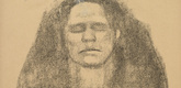 K&auml;the Kollwitz. Fear (Das Bangen) (in-text plate, p. 40) from the periodical Kriegszeit. K&uuml;nstlerflugbl&auml;tter, vol. 1, no. 10 (28 Oct 1914). 1914