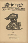 August Gaul. Animal Fable (Tierfabel) (in-text plate, p. 41) from the periodical Kriegszeit. K&uuml;nstlerflugbl&auml;tter, vol. 1, no. 11 (4 Nov 1914). 1914
