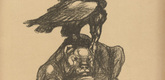 August Gaul. Animal Fable (Tierfabel) (in-text plate, p. 41) from the periodical Kriegszeit. K&uuml;nstlerflugbl&auml;tter, vol. 1, no. 11 (4 Nov 1914). 1914