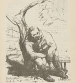 Walther Teutsch. Untitled (The Sick Soldier) (plate, [p. 289]) from the periodical  Zeit-Echo. Ein Kriegs-Tagebuch der K&uuml;nstler, vol. 1, no. 19 (July 1915). 1915