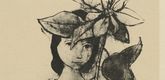 Karl Hofer. Girl with Flower (M&auml;dchen mit Christblume). 1946/1947
