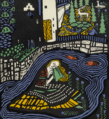 Oskar Kokoschka. Sleeping Woman (Schlafende Frau) (title page) from Die tr&auml;umenden Knaben (The Dreaming Boys). 1917 (executed 1907-08)