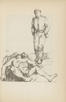 Adolf Ferdinand Schinnerer. Untitled (Fallen Comrade) (plate, [p. 293]) from the periodical  Zeit-Echo. Ein Kriegs-Tagebuch der K&uuml;nstler, vol. 1, no. 19 (July 1915). 1915