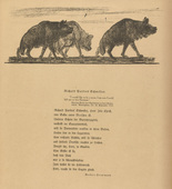 August Gaul. Tailpiece (p. 43) from the periodical Kriegszeit. K&uuml;nstlerflugbl&auml;tter, vol. 1, no. 11 (4 Nov 1914). 1914