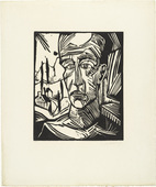 Erich Heckel. Young Man (J&uuml;ngling) from the portfolio Eleven Woodcuts, 1912-1919 (Elf Holzschnitte, 1912-1919). 1917 (published 1921)
