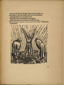 Ernst Barlach. Away with the Word of Cannibalism (Fort mit dem Wort vom Menschenfra&szlig;) (tailpiece, page 77) from Der Findling (The Foundling). 1922 (executed 1921)