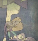 Paul Klee. Girl with Doll Carriage (M&auml;dchen mit Puppenwagen). 1923