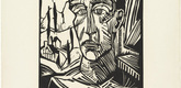 Erich Heckel. Young Man (J&uuml;ngling) from the portfolio Eleven Woodcuts, 1912-1919 (Elf Holzschnitte, 1912-1919). 1917 (published 1921)