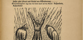 Ernst Barlach. Away with the Word of Cannibalism (Fort mit dem Wort vom Menschenfra&szlig;) (tailpiece, page 77) from Der Findling (The Foundling). 1922 (executed 1921)