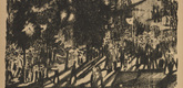 Max Oppenheimer (MOPP). Victory News (Siegesnachrichten) (headpiece, p. 4) from the periodical Kriegszeit. K&uuml;nstlerflugbl&auml;tter, vol. 1, no. 1 (31 Aug 1914). 1914