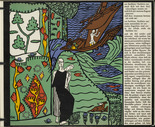 Oskar Kokoschka. The Sailboat (Das Segelschiff) (in-text plate, folio 4) from Die tr&auml;umenden Knaben (The Dreaming Boys). 1917 (executed 1907-08)