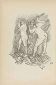Oskar Kokoschka. Untitled (Man and Woman with Snake) (plate, [p. 308]) from the periodical  Zeit-Echo. Ein Kriegs-Tagebuch der K&uuml;nstler, vol. 1, no. 20 (Aug 1915). 1915