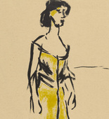Emil Nolde. Tingel-Tangel Singer (Tingel-Tangel-S&auml;ngerin). (1907, printed in 1915)