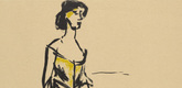 Emil Nolde. Tingel-Tangel Singer (Tingel-Tangel-S&auml;ngerin). (1907, printed in 1915)