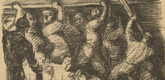 Georg Greve-Lindau. Nighttime Spadework (N&auml;chtliche Pionierarbeit) (plate, p. 46) from the periodical Kriegszeit. K&uuml;nstlerflugbl&auml;tter, vol. 1, no. 12 (11 Nov 1914). 1914