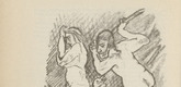 Oskar Kokoschka. Untitled (Man and Woman with Snake) (plate, [p. 308]) from the periodical  Zeit-Echo. Ein Kriegs-Tagebuch der K&uuml;nstler, vol. 1, no. 20 (Aug 1915). 1915