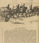 Karl Walser. With the Munitions Column (Bei der Munitionskolonne) (headpiece, p. 48) from the periodical Kriegszeit. K&uuml;nstlerflugbl&auml;tter, vol. 1, no. 12 (11 Nov 1914). 1914