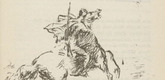 Werner Paul Schmidt. Untitled (Storming Rider) (plate, [p. 313]) from the periodical  Zeit-Echo. Ein Kriegs-Tagebuch der K&uuml;nstler, vol. 1, no. 21 (Aug 1915). 1915