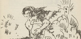 Franz Reinhardt. Untitled (Woman Fleeing with Child) (plate, [p. 319]) from the periodical  Zeit-Echo. Ein Kriegs-Tagebuch der K&uuml;nstler, vol. 1, no. 21 (Aug 1915). 1915