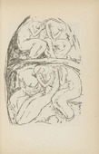 Willi Geiger. Untitled (Women Seeking Shelter) (plate, [p. 325]) from the periodical  Zeit-Echo. Ein Kriegs-Tagebuch der K&uuml;nstler, vol. 1, no. 21 (Aug 1915). 1915