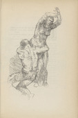Adolf Ferdinand Schinnerer. Untitled (Wailing Couple) (plate, [p. 329]) from the periodical  Zeit-Echo. Ein Kriegs-Tagebuch der K&uuml;nstler, vol. 1, no. 22 (Sept 1915). 1915