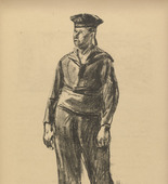 Max Liebermann. Our Blue Boys (Unsere blauen Jungen) (plate, p. 51) from the periodical Kriegszeit. K&uuml;nstlerflugbl&auml;tter, vol. 1, no. 13 (18 Nov 1914). 1914