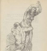 Adolf Ferdinand Schinnerer. Untitled (Wailing Couple) (plate, [p. 329]) from the periodical  Zeit-Echo. Ein Kriegs-Tagebuch der K&uuml;nstler, vol. 1, no. 22 (Sept 1915). 1915